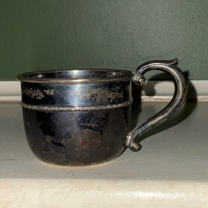 Webster Co Sterling Childs Cup Mug Engraved David Unpolished